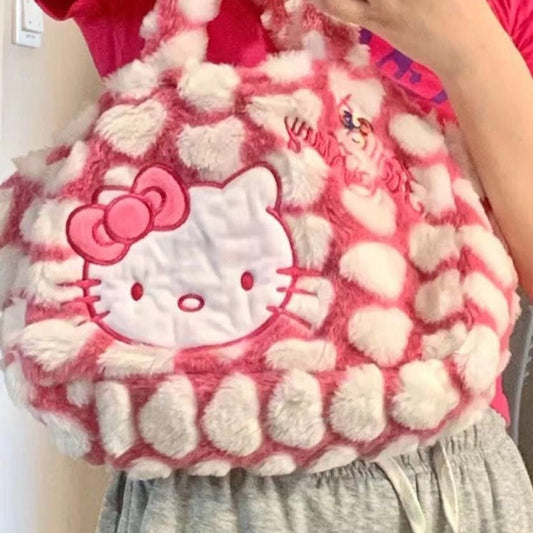 Hello Kitty Pink Fluffy Bag
