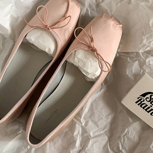 Bowtie Ballet Flat Shoes